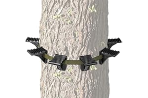 ZIVOXIA Saddle Hunting Platform Steps, Ultra-Light Ring of Steps with 6 Feet Heavy-Duty Strap & OCB Buckle, Ergonomic Anti-Sl