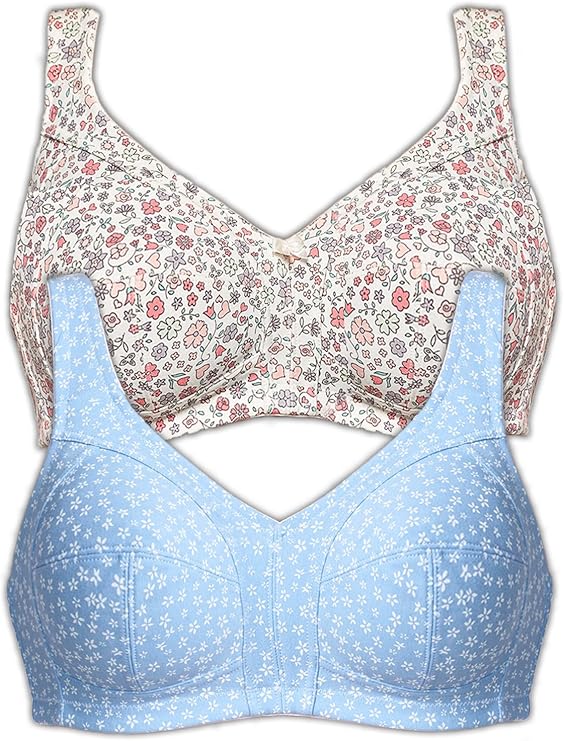 Susa 2er Sparpack Entlastungs BH ohne Bügel 80C 7938=Champagner