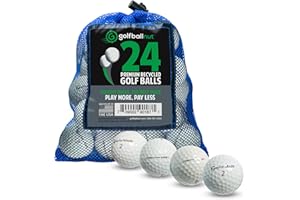 GolfBall Nut Used and Recycled for Taylormade Mix AAA (White) (24 & 48) Golf Balls Mesh Bag Included