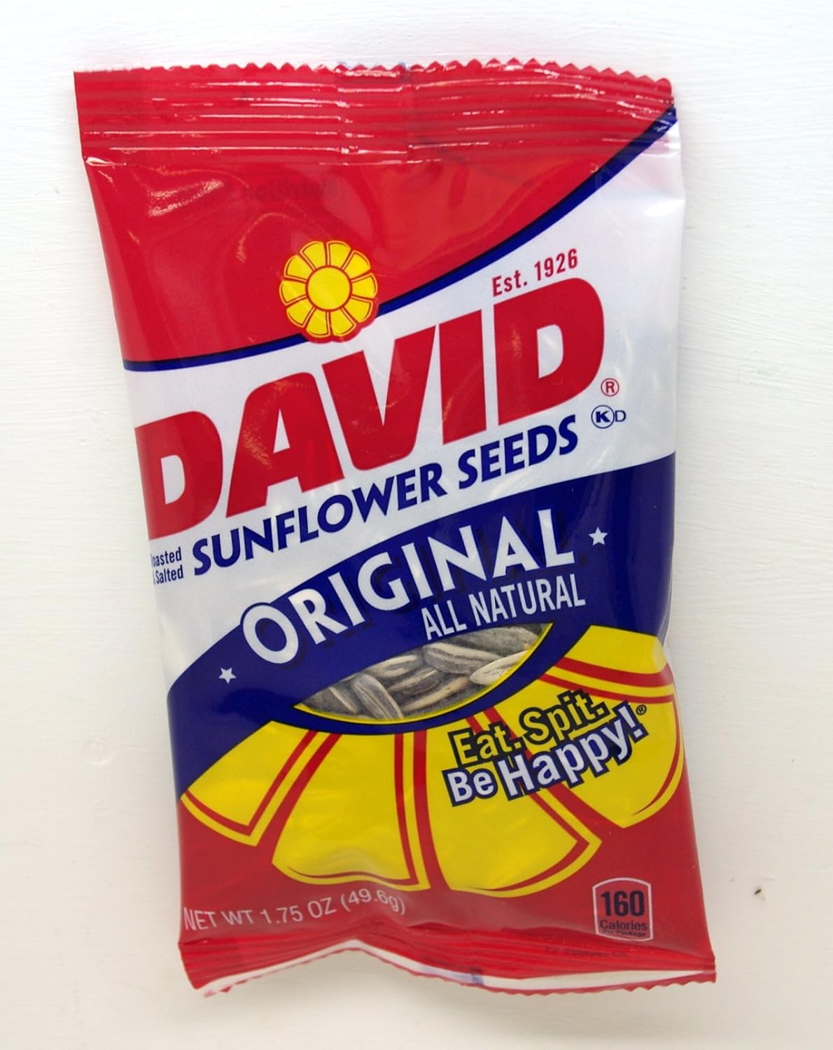 David Roasted & Salted Sunflower Seeds Original 1.75 Oz. Pkg. (10 Pack) Grocery