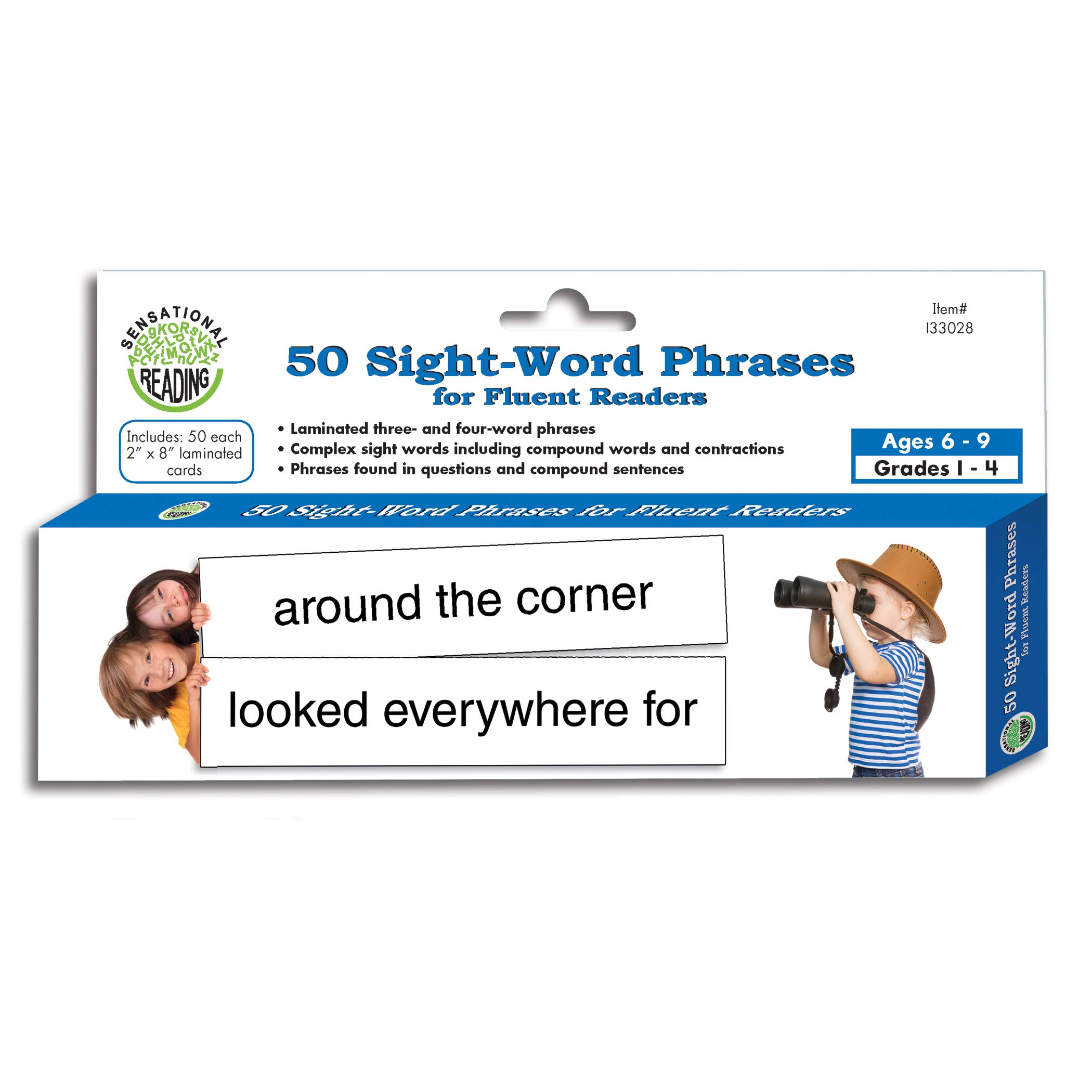 Essential Learning Products 50 Sight-Word Phrases for Fluent Readers Aid, 8 x 2 Inches