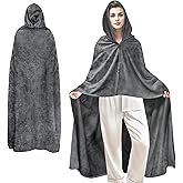 CMBPNNGS Blanket Cloak for Women Men,Snuggly Hooded Wearable Blanket,Warm and Cozy Giant Fleece Blanket Poncho with Sleeves,Gift for Girlfriend Wife Mom,Gray