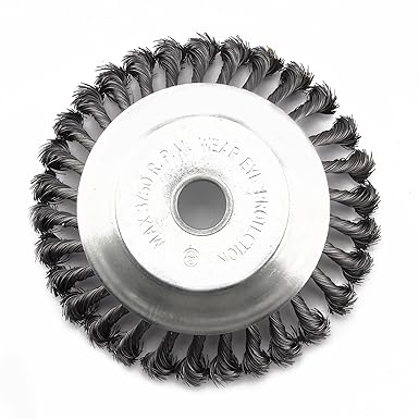 Allright Unkrautbürste Wildkrautbürste Fugenbürste für Motorsense Freischneider Kegelbürste Drahtbürste weich 25,4 x 200mm