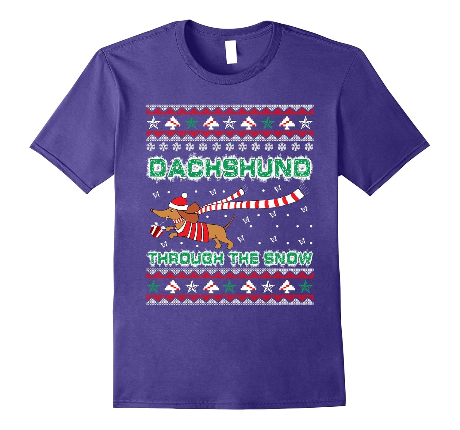 Dachshund Through The Snow Tshirt-ANZ