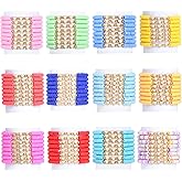 ZHLISHQINJJ 96 Pcs Colorful Friendship Heart Bracelets, Cute Clay Beads Bracelet Bulk Colorful Heart Friendship Surfer Bracelets for Women Stackable Bohemian Summer Beach Party, Valentine's Day, Birthday Gifts