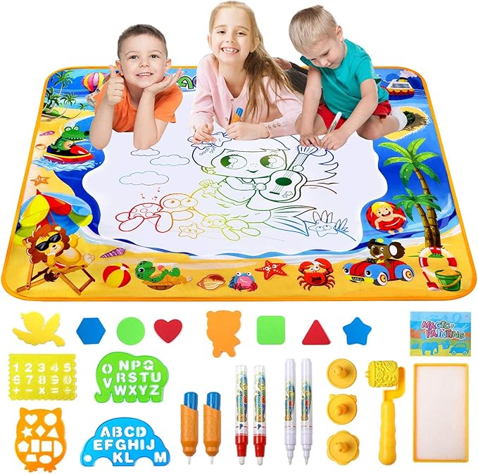 HOWADE Water Doodle Mat, Large Magic Water Drawing Mat Toy Gifts for