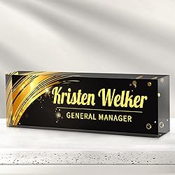 Custom Office Name Plate for Desk - Desk Name Plate