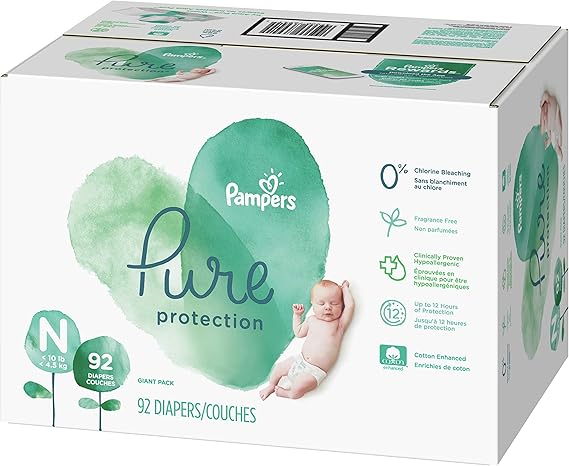 pampers pure newborn 92
