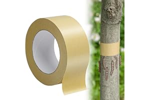 165 Ft x 2 Inch Tree Insect Barrier Tape, Cicada Plants Wrap Protection, Adhesive Crawling Insect Tree Stick for Fruit Outdoo