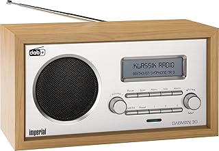 Imperial 22-130-00 Dabman 30 Digitalradio (DAB+/DAB/UKW, Aux In, inkl. Netzteil) braun