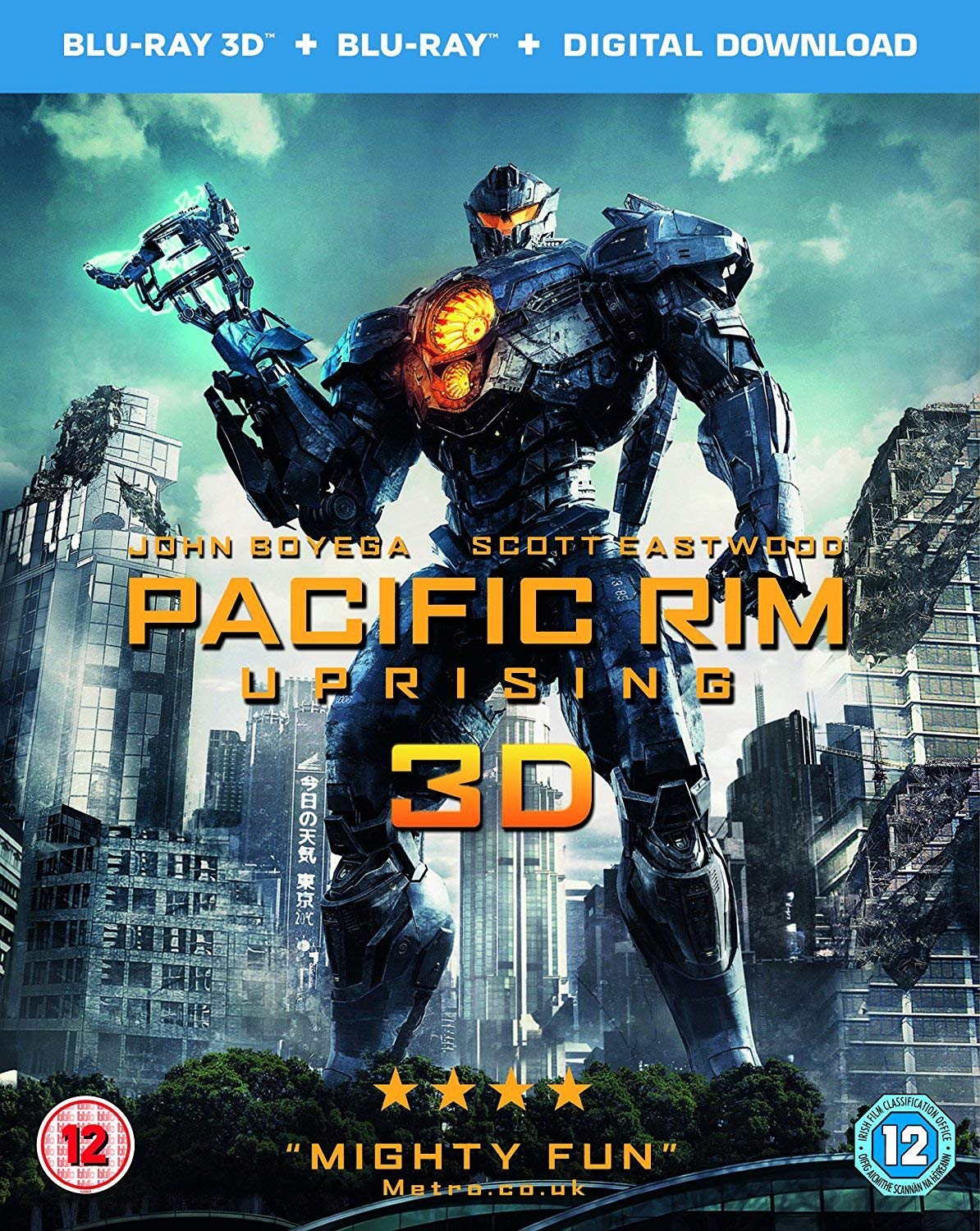 Amazon Com Pacific Rim Uprising 3d Blu Ray Blu Ray Scott Eastwood John Boyega Adria Arjona Rinko Kikuchi Cailee Spaeny Steven S Deknight Movies Tv