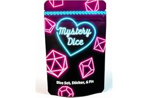 1985 Games Sweetheart Dice, Set of 7 Polyhedral Dice, Pink DND Dice, Suitable for DND, RPG Games (Sweetheart Pack of 1)