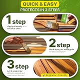 Nordicare Teak Oil 500ml Outdoor Wood Oil for Garden Furniture view 3