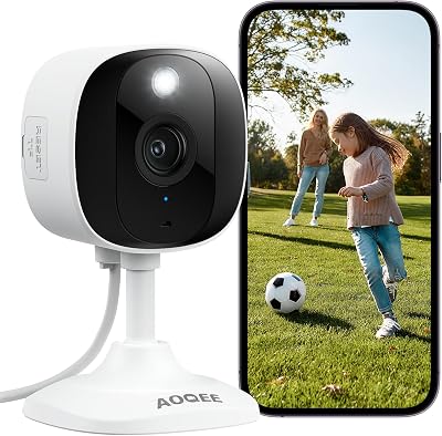 AOQEE Outdoor Security Camera 2K 3MP IP65 WiFi Alexa Night Vision