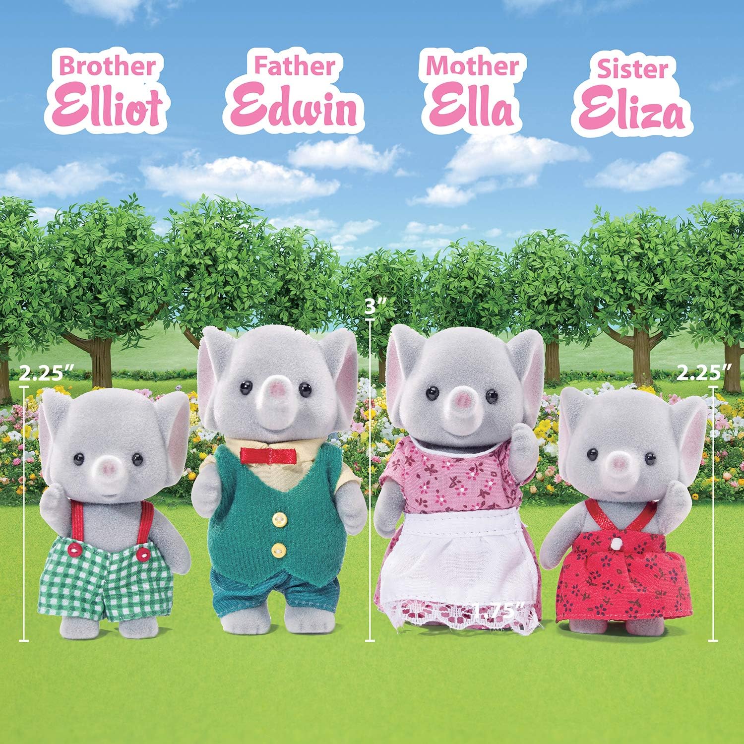 calico critters ellwoods elephant family
