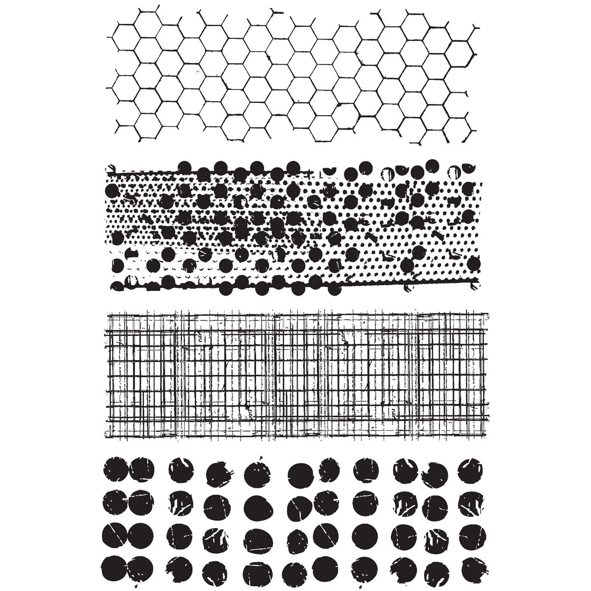 Art Gone Wild Tim Holtz Mixed Media Stamp, Black,7x8.5 inch