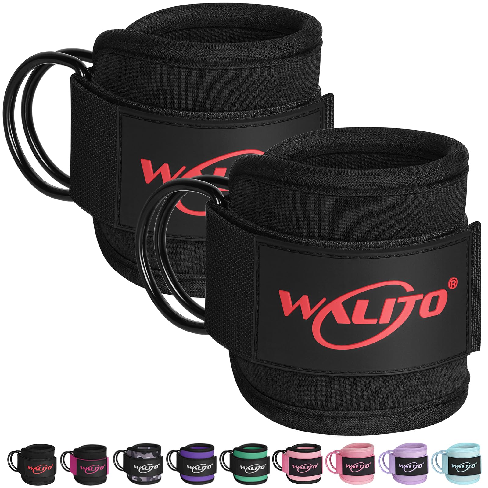 Photo 1 of WALITO Ankle Straps for Cable Machines Women - Glute Ankle Cuff Kickback Strap, Gym Cable Machine Accessories for Glute Leg Extensions, Hip Abductors & Lower Body Exercises Equipment