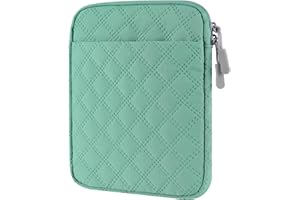 WEEMIA Padded Sleeve Case for 6-7 Inch E-Reader, Tablet Protective Cover Pouch Bag Compatible with Oasis 7/Paperwhite/ebook (Green)