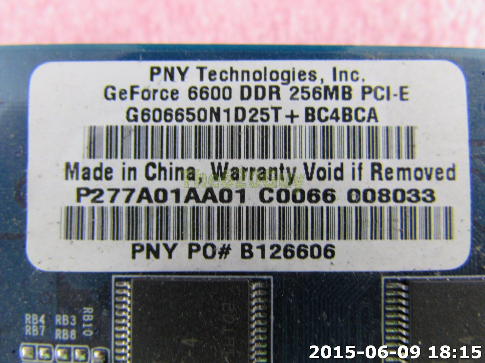 VCG66256XPB - PNY VCG66256XPB PNY VCG66256XPB NVIDIA GeForce 6600 256MB DDR 128-Bit PCIe x16 Video