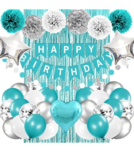 Teal Number 1 Balloon 40 Inch - Large Foil Balloon For 1st Birthday & Mermaid Party Decor