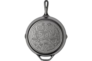 12 Inch Seasoned Cast Iron Skillet w/California Road Trip