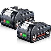 Aidmod 2Pack 18V BL1860B Replacement Battery Compatible with Makita 18V Battery BL1860 BL1850B BL1840B BL1830B BL1815B Series Battery with LED Indicator