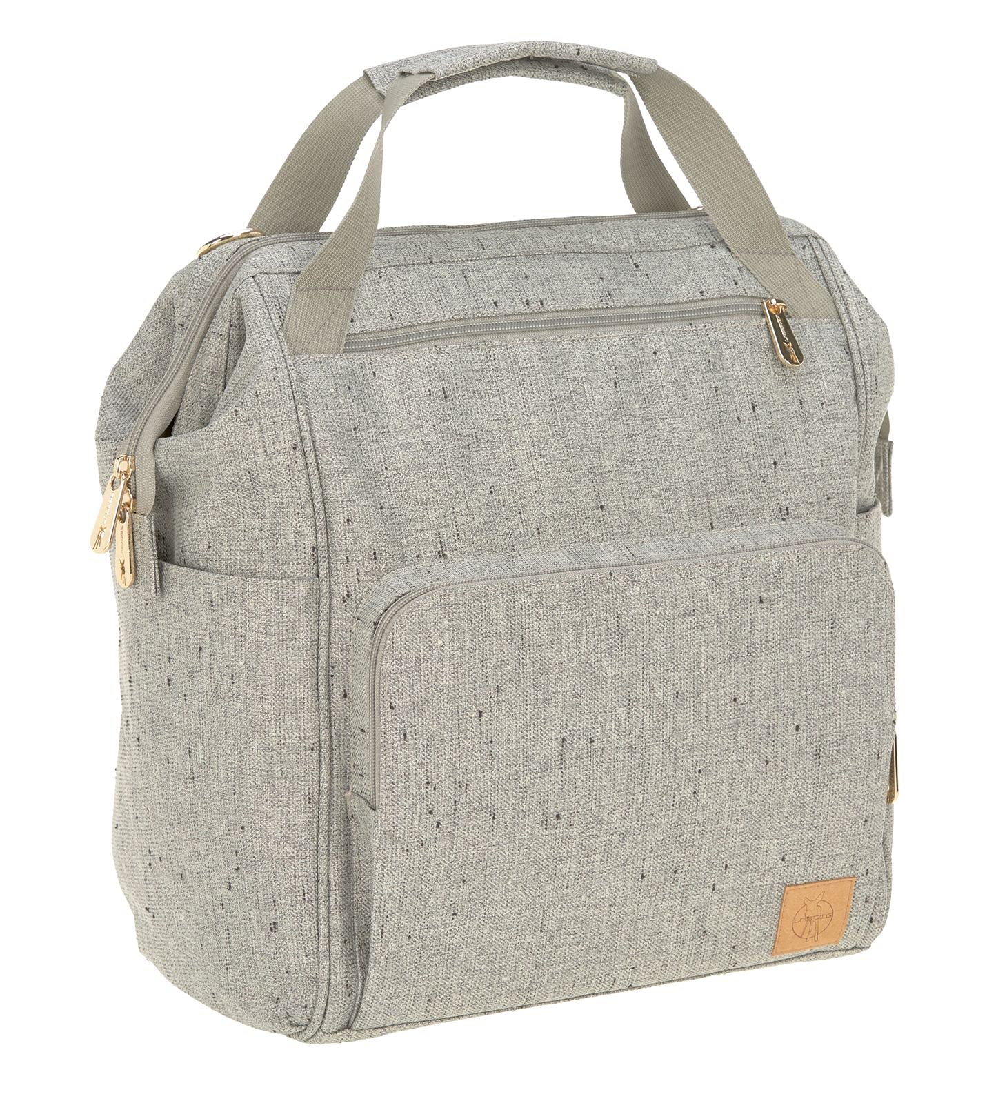 LÄSSIG Goldie ECOYA Baby Changing Bag with Changing Accessories Sustainably Produced/Beige — image 1