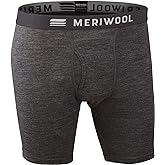 MERIWOOL Mens Boxer Briefs Merino Wool Underwear Base Layer for Men