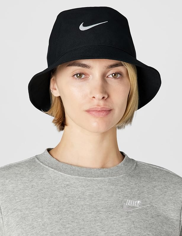 Bucket Hat U Nk Apex Bucket Sq Swsh L, Black/White, FB5382-010, S