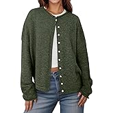 UNCLECAT Womens Button Up Cardigan Sweaters Fall Long Sleeve Outerwear Tops Knit Open Front Clothes