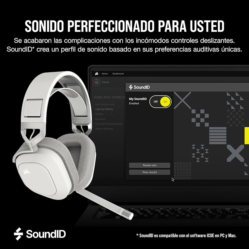 HS80 MAX Wireless Auriculares para Juegos – Blanco