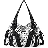 Purses and Handbags Women Fashion Tote Bag Shoulder Bags Top Handle Satchel Purses Washed Synthetic Leather Handbag