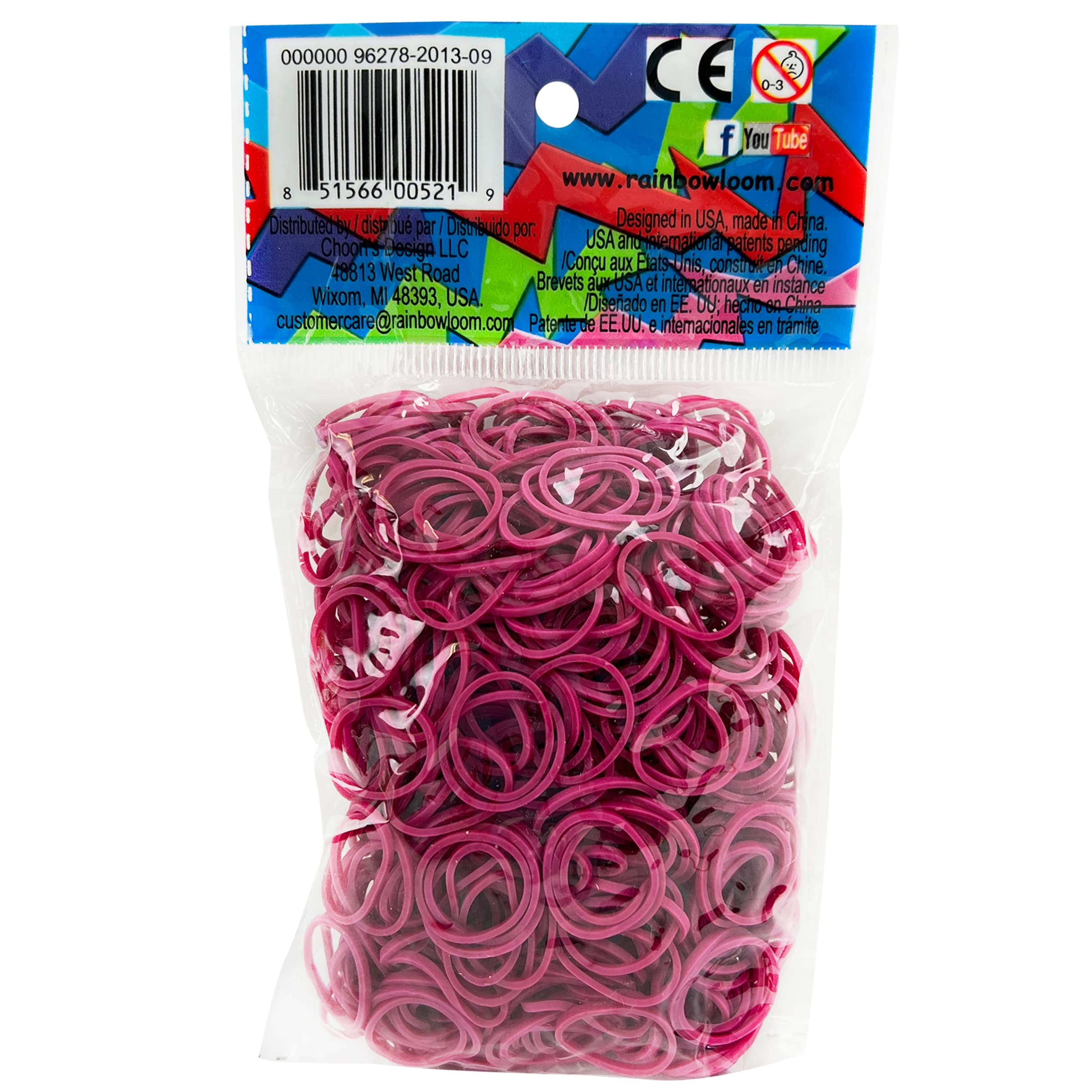 Choon's Design R0002022 Official Rainbow Looms Fuschia Bands