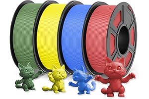 JAYO High Speed Matte PLA Filament 4.4KG, Matte Surface and Low Warping Filament, 1.75mm Dimensional Accuracy +/- 0.02mm, 4 P