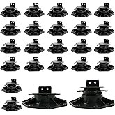 Goldshire 24PCS Adjustable Deck Support Pedestal Blocks (1-3/16" to 2-3/8") | Adjustable Deck Support Deck Blocks for Floating Deck Platform Deck Floor Height Adjustment Raising from 1-3/16" to 2-3/8"