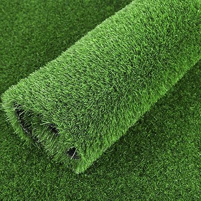 Tonchean Artificial Grass Roll 1x10m Realistic Faux Lawn Carpet UV Safe