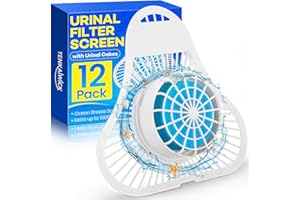 TENKAIWICK 12 Pack Urinal Deodorizer Screen, Urinal Cakes with Anti-Splash Filter Odor Protection, Urinal Deodorizer for Men Bathroom Airport Office Mall Hotel(Ocean Breeze Scent)