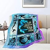 Mermaid Blanket Mermaid Throw Blanket Flannel Stuff Merch Cozy Decor Fleece Plush Fuzzy Warm Soft Lightweight Bedding Gifts for Girls Women Men Boy Couch Sofa 50"X40"