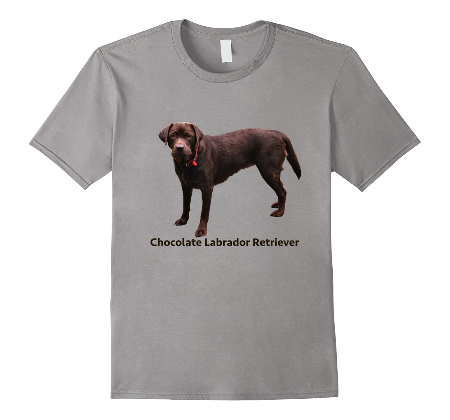 Chocolate Labrador Retriever Dog on a Tee Shirt-ANZ