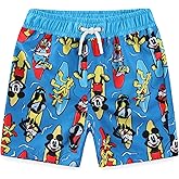 Disney Mickey Mouse Boys UPF 50+ Swim Trunks Bathing Suit for Toddler and Big Kids