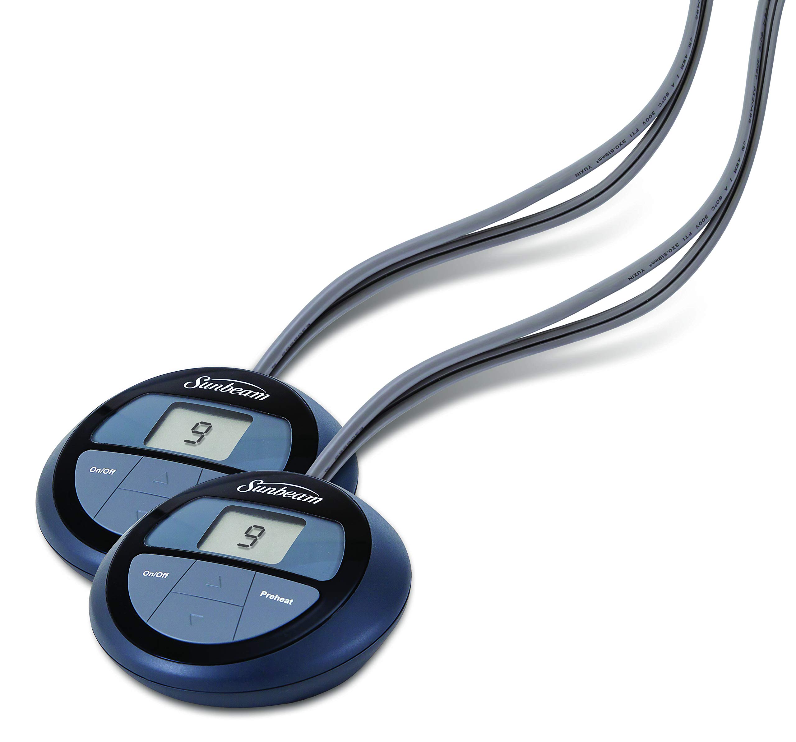 Sunbeam Heated Blanket Microplush, 10 Heat Settings, Mushroom, King