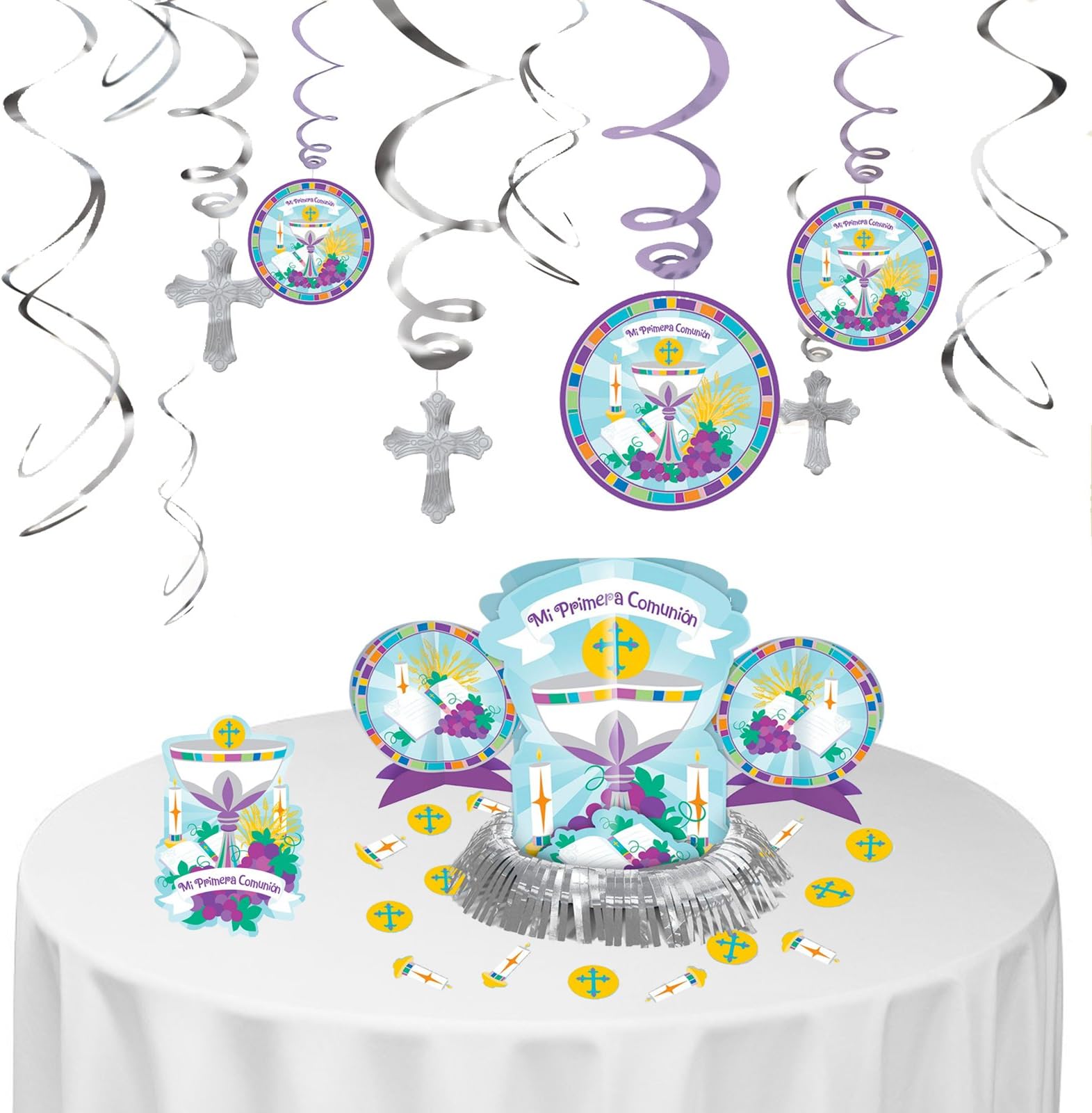 BirthdayExpress Mi Primera Comunion Decoration Kit