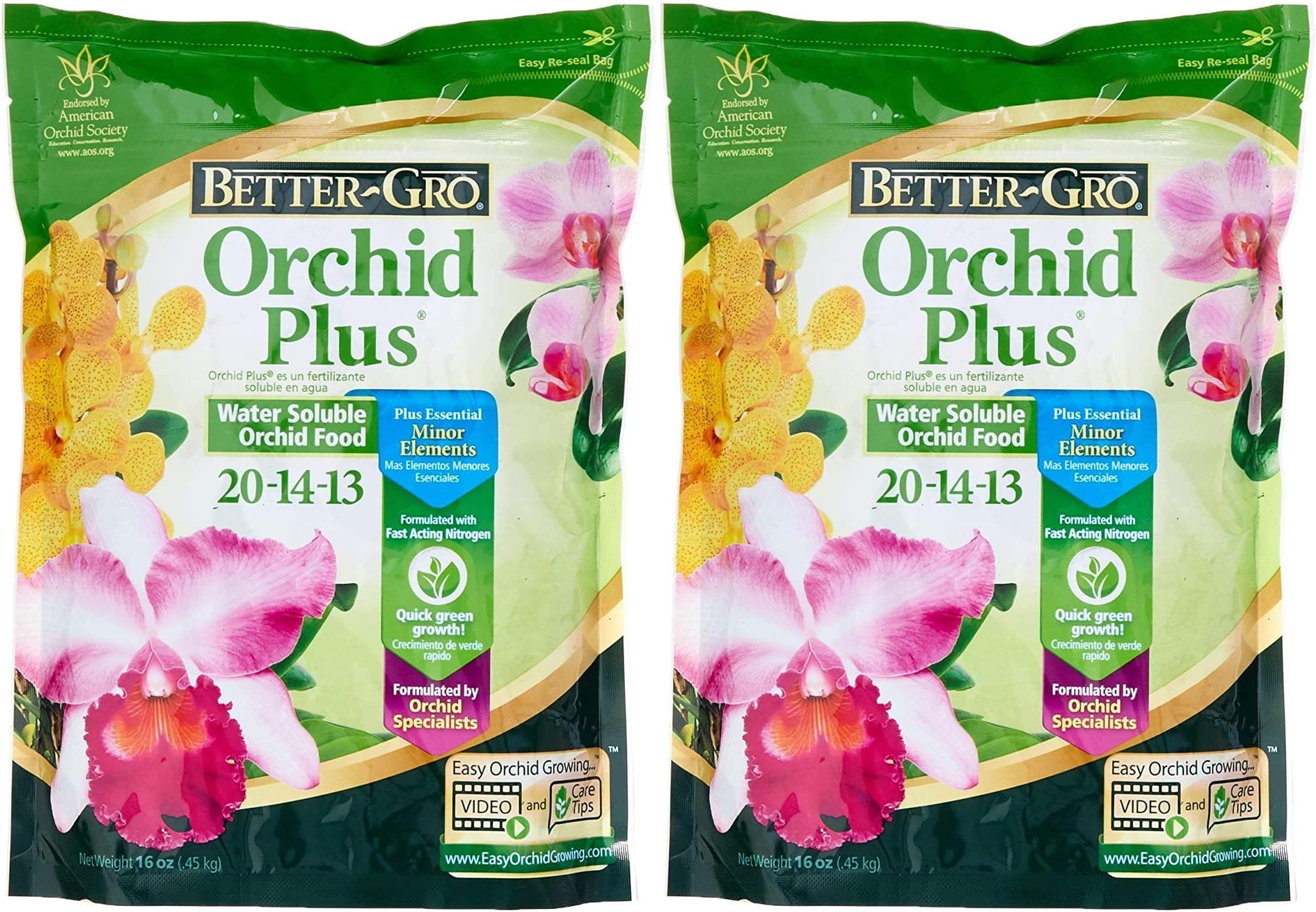 Sun Bulb Company 8303 Better GRO Orchid Plus, 16-Ounce Pack of 2