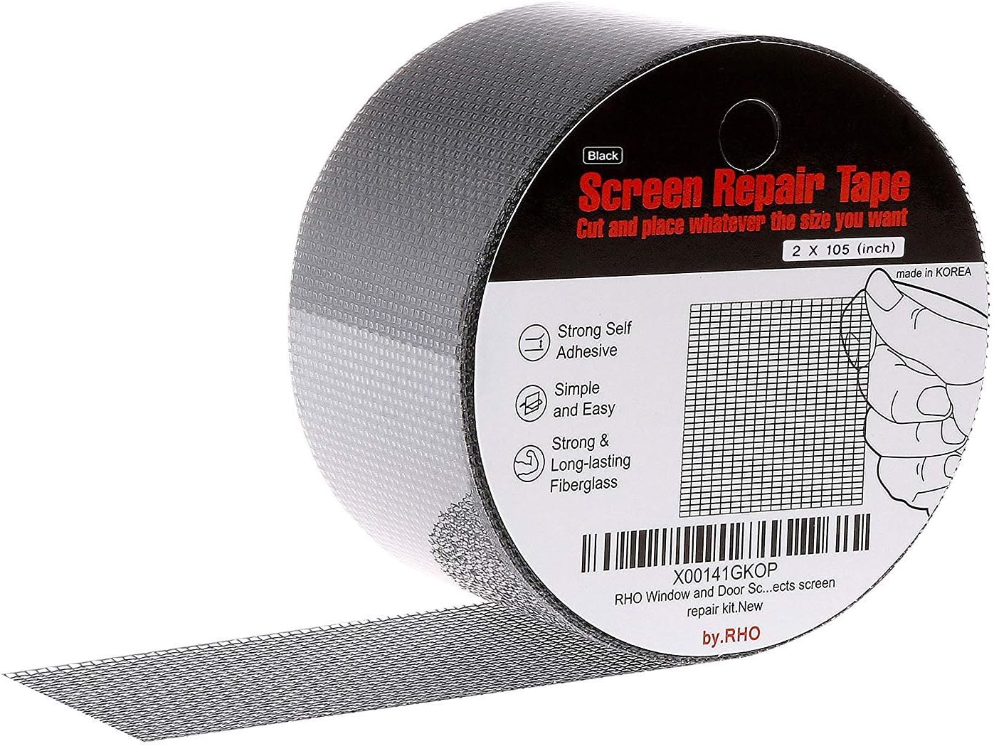 Window Screen Door Repair Kit Fiberglass Cloth Mesh Tape Extra Strong
