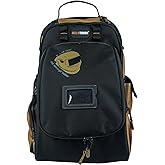 MELOTOUGH Electricians Tool Bag Backpack Welding Helmet Bag Heavy Duty Tool Bag Backpack for Men Tool Organizer Bag for Electrician, Carpenter, Construction,HVAC,Welder（Khkai）