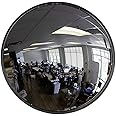 18” Acrylic Convex Mirror With Steel Back, Round Outdoor Security Mirror for the Garage Blind Spot, Store Safety, Warehouse Side View, and More, Circular Wall Mirror for Personal or Office Use - Vision Metalizers