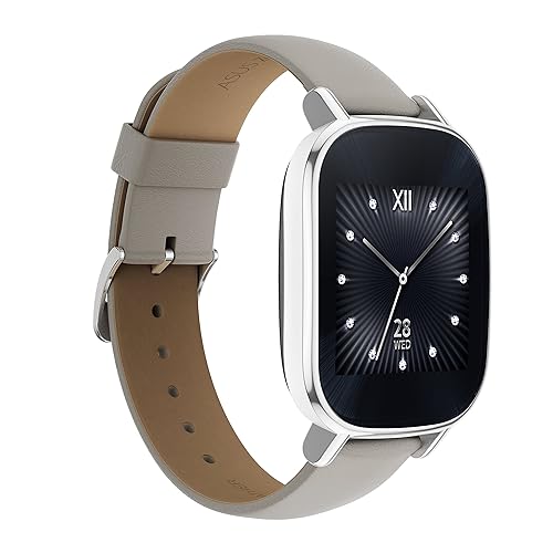 ASUS ZenWatch Silver with Beige Leather Strap 37mm Smart Watch