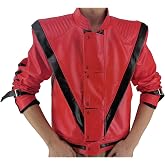 DIPPCO Red Leather Jacket for Audlts Kids Tolloder Dance Costumes Celebrate Festival Dress Halloween