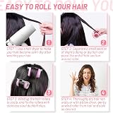Thrilez 24 Pcs Hair Rollers Set 12 Rollers 12 Clips 48mm Salon Curlers view 5