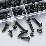 SZSLMY 172 Pcs M6 Bolts Nuts Set Carbon Steel Black 10mm-40mm view 5